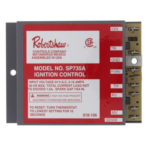 Control de encendido con bloqueo Robertshaw® (780-735)