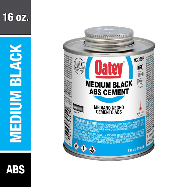 Oatey 16-fl oz Black Abs Cement