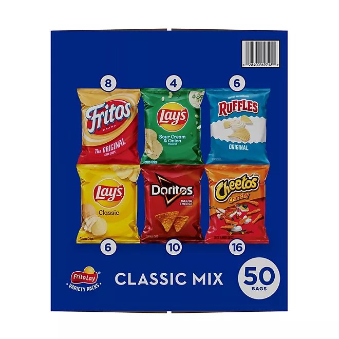 Frito-Lay Classic Mix Variety Pack (50 pk.)