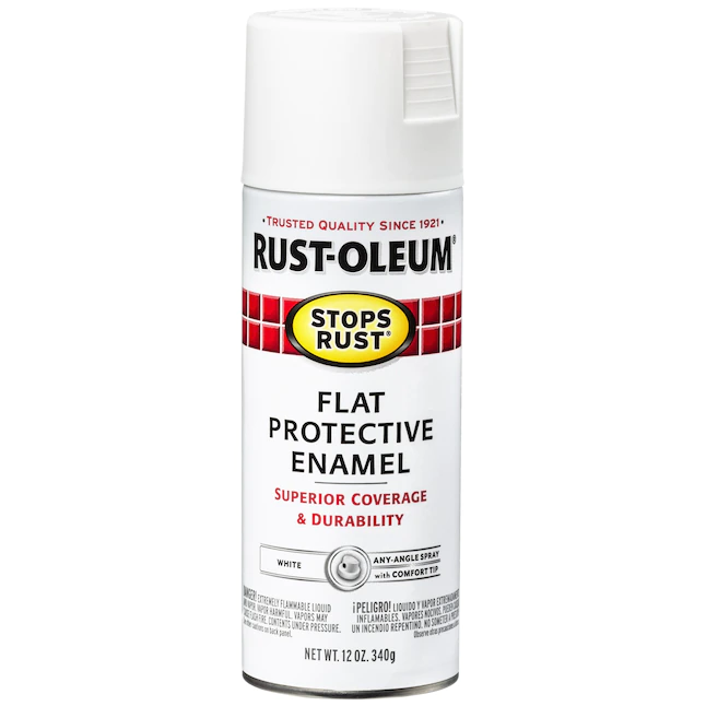 Pintura en aerosol Rust-Oleum Stops Rust Flat White (PESO NETO 12 oz)