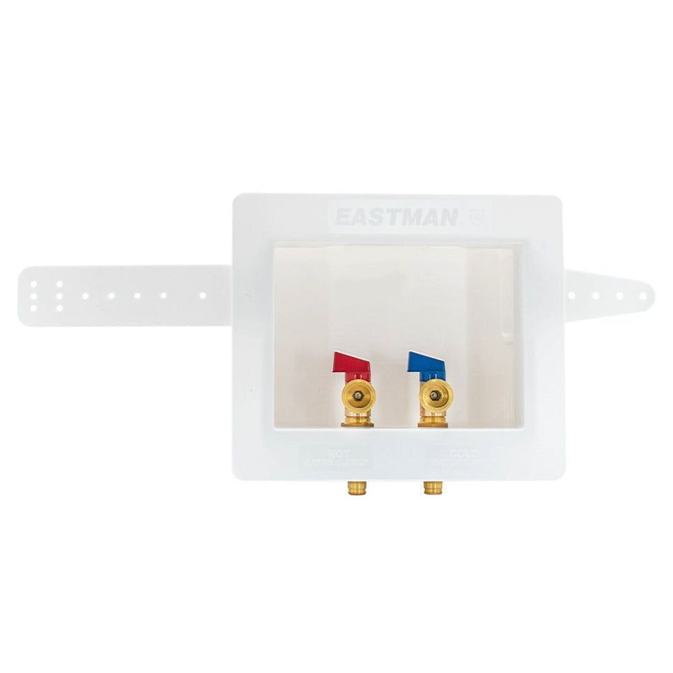 Eastman Dual Drain Lavadora Caja de salida - 1/2 pulg. Expansión PEX