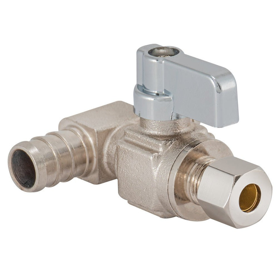 Eastman Dual Outlet Shut-Off Valve – 1/2 in. PEX x 1/2 in. PEX x 1/4 in. OD