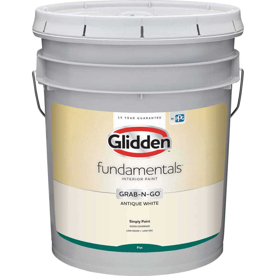 Glidden Fundamentals Grab-N-Go, flach (Antikweiß, 1 Gallone)