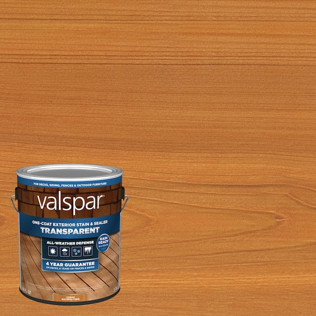 Valspar®  Pre-tinted Cedar Naturaltone Transparent Exterior Wood Stain and Sealer (1 Gallon)