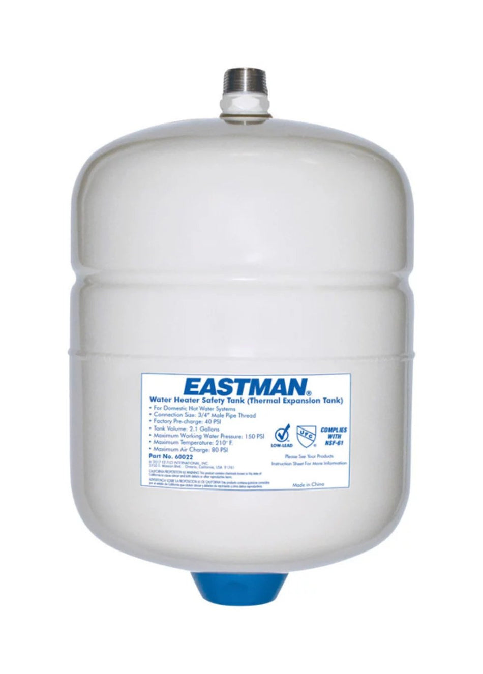 Eastman 2 Gallon Water Heater Expansion Tank