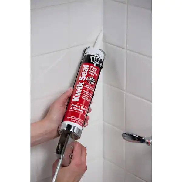 Dap 18032 Kwik Seal Kitchen & Bath Adhesive Caulk, 10.1 oz - White