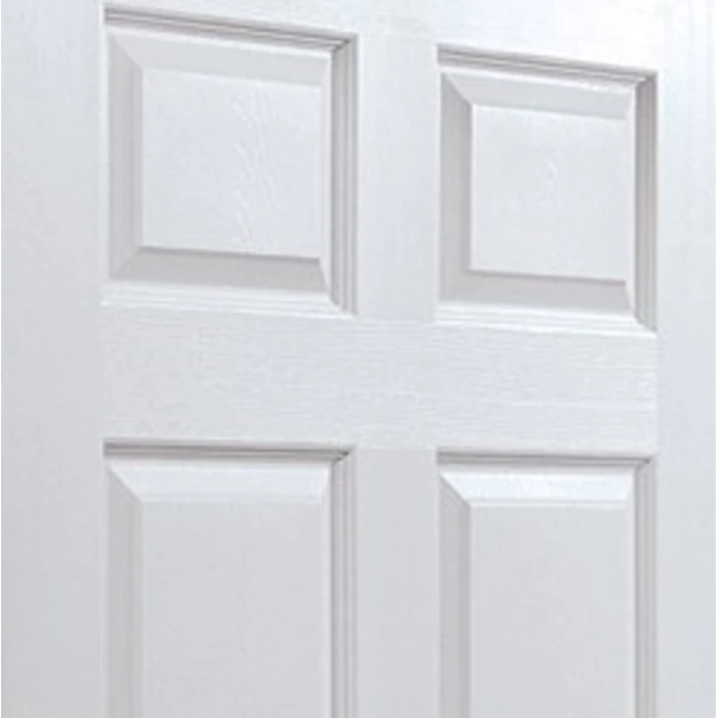 ReliaBilt Colonist 32-in x 80-in 6-panel Hollow Core Primed Molded Composite Slab Door W/ Bore