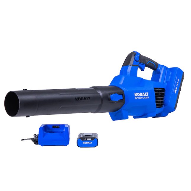 Kobalt Gen4 40-volt 520-CFM 120-MPH Brushless Handheld Cordless Electric Leaf Blower 4 Ah (Battery & Charger Included)