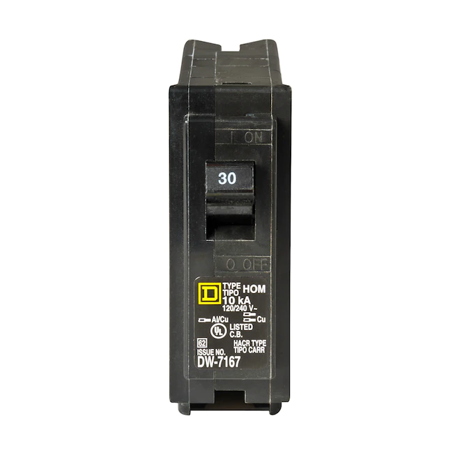 Square D  Homeline 30-Amp 1-Pole Standard Trip Circuit Breaker