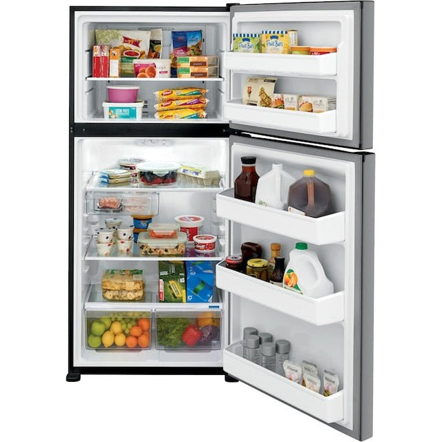 Frigidaire 18.3-cu ft Top-Freezer Glass Shelf Refrigerator (Stainless Steel)