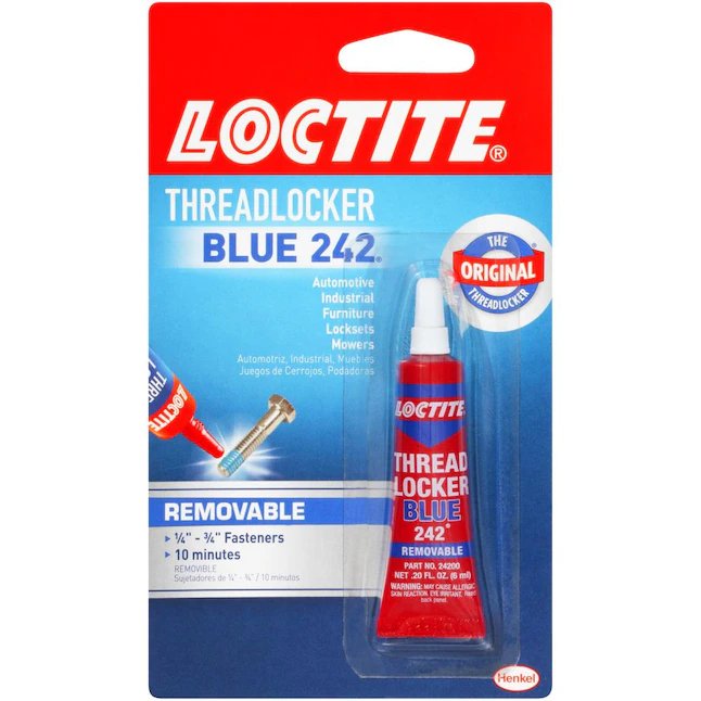 LOCTITE Threadlocker Blue 242 0.2-fl oz Automotive and Equipment Specialty Adhesive