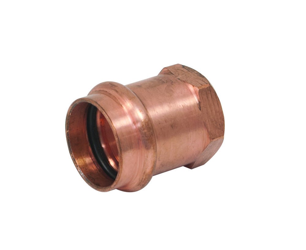 1 in. x 3/4 in. Copper Press x FPT Pressure Female Adapter