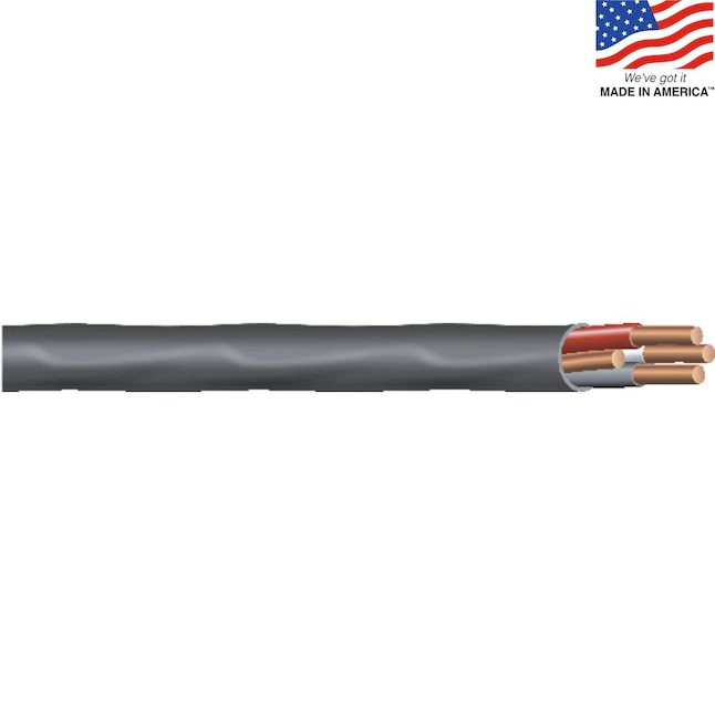 Southwire Romex SIMpull 50 Fuß 6/3-litziger, nichtmetallischer Innendraht