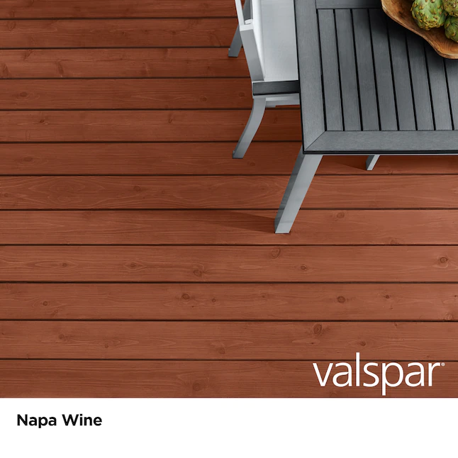 Valspar®  Napa Wine Semi-transparent Exterior Wood Stain and Sealer (1-Gallon)