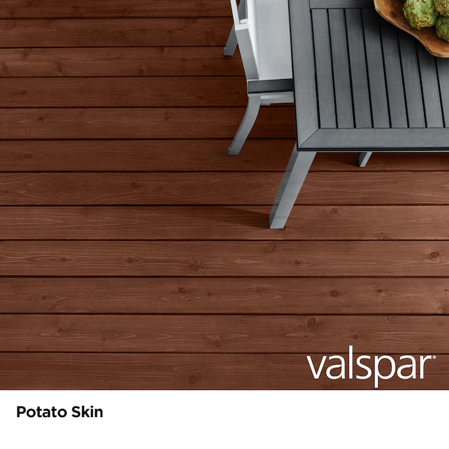 Tinte y sellador para madera exterior semitransparente Valspar® Potato Skin (1 galón)