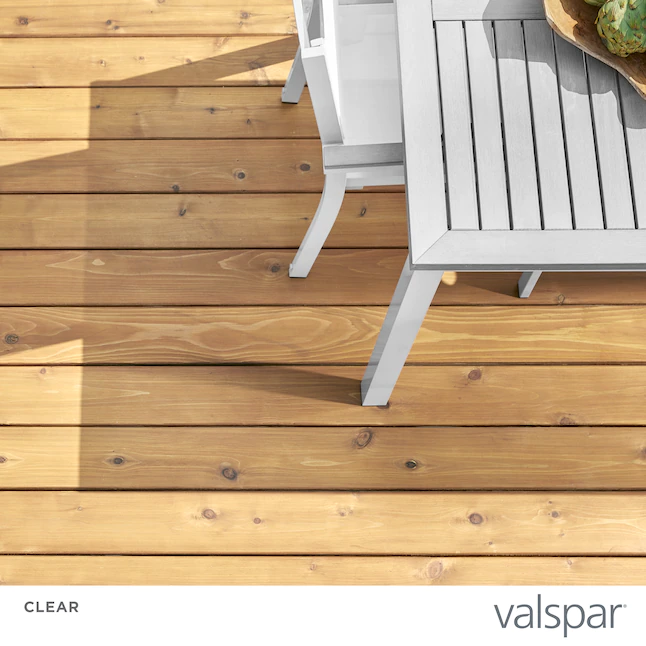 Tinte y sellador para madera exterior transparente preteñido Valspar® (1 galón)