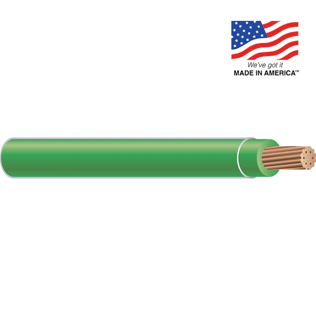 Southwire 500-ft 12-AWG Stranded Green Copper THHN Wire