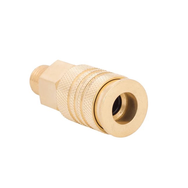 Kobalt Brass NPT Coupler (M) 1/4-in Universal