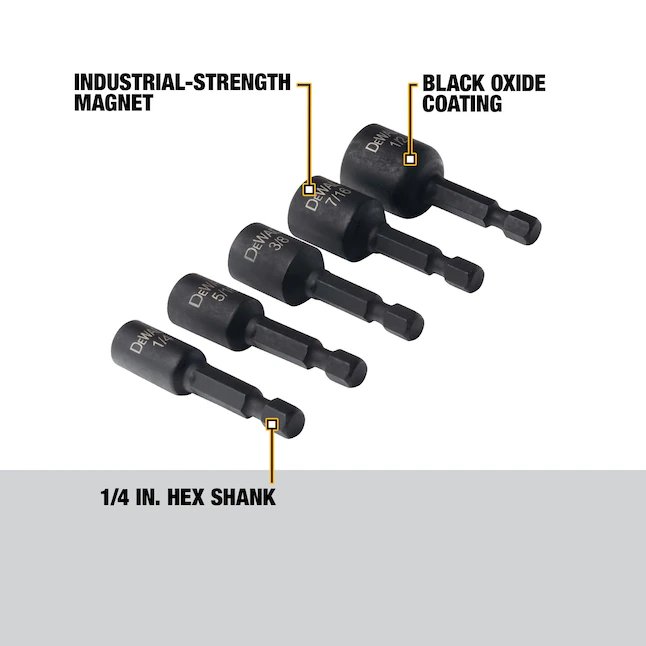 DeWalt Nutsetter Schlagschrauber-Bit (5-teilig)