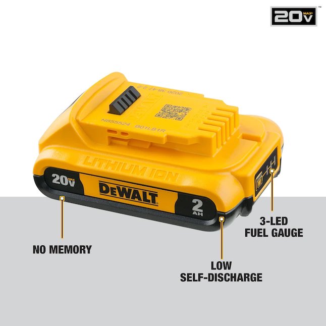 DeWalt  V20 20-Volt 3-Pack 8 Amp-Hour; 4 Amp-Hour Lithium-ion Power Tool Battery