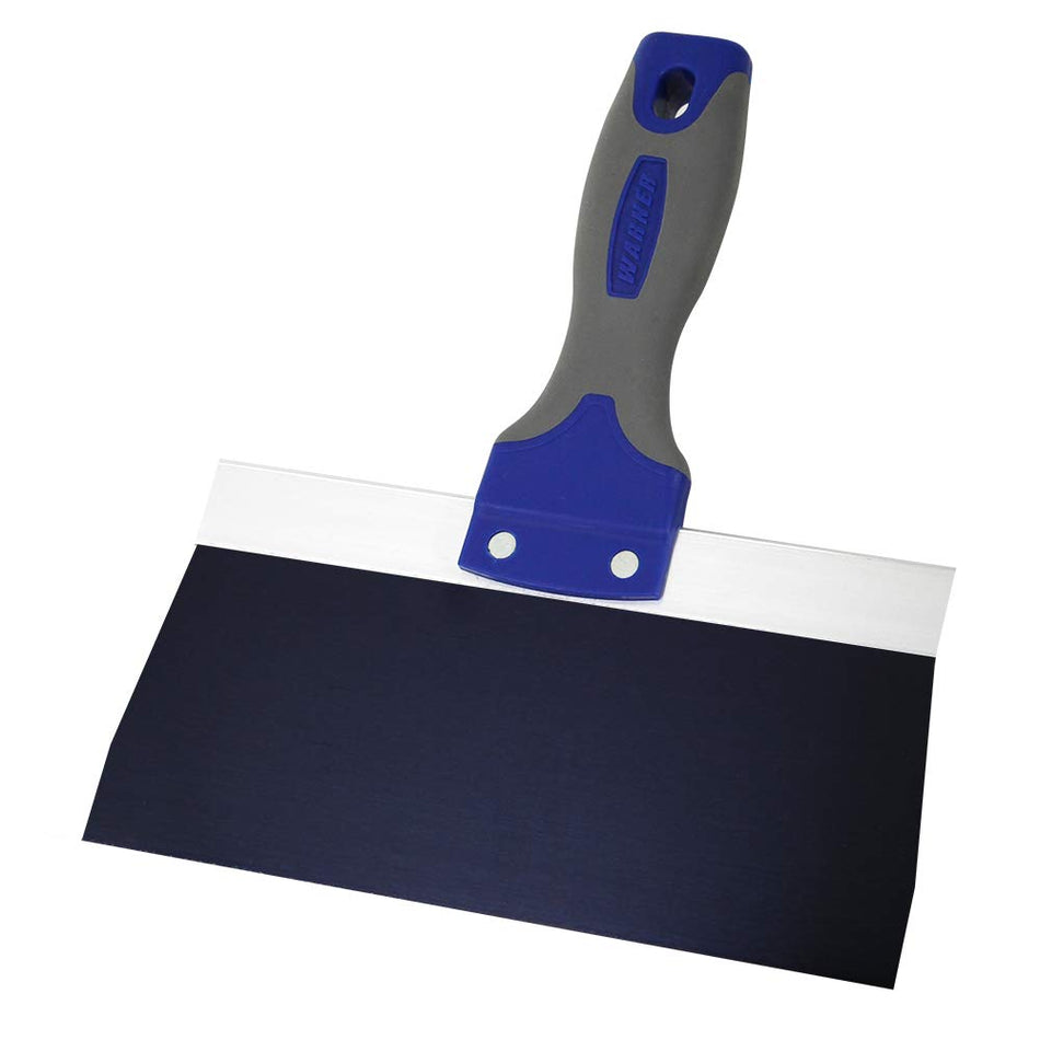 Cuchillo para encintado de paneles de yeso Warner ProGrip de acero azul de 8 pulgadas