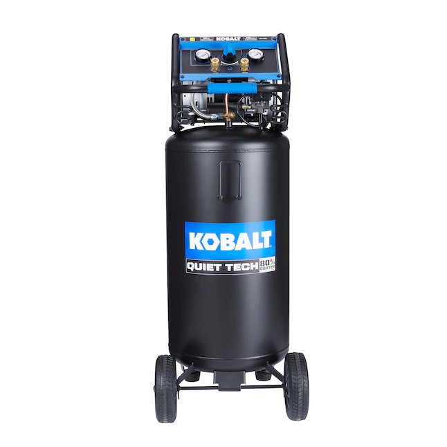 Kobalt  Quiet Tech 26-Gallon Single Stage Portable Corded Electric Vertical Air Compressor