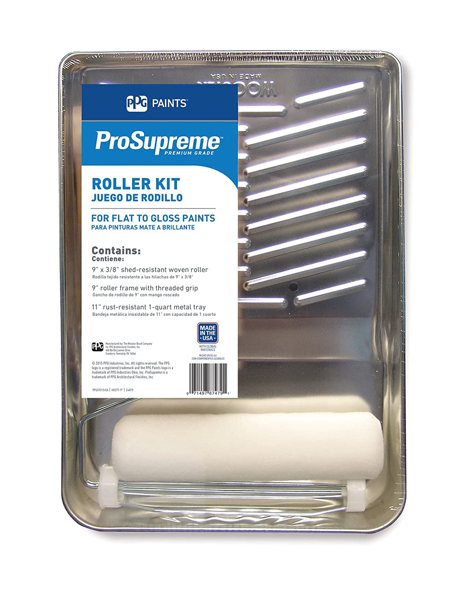 Kit de rodillos de pintura PPG Prosupreme de 3 piezas