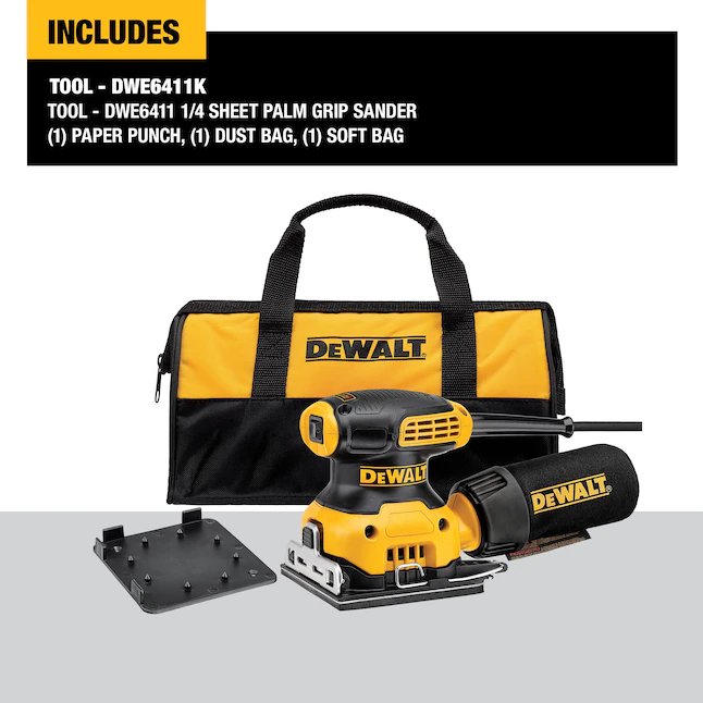 DeWalt 120-Volt 2.3-Amp Corded Sheet Sander with Dust Management