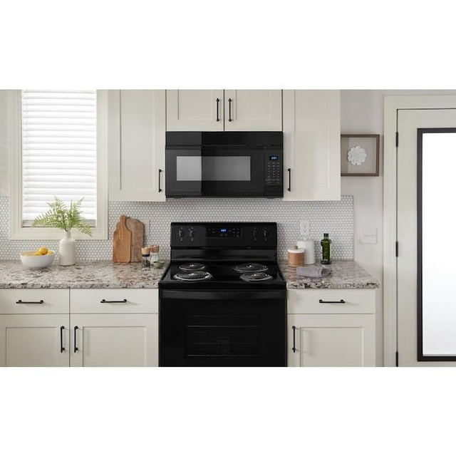 1.7-cu ft 1000-Watt Over-the-Range Microwave (Black)