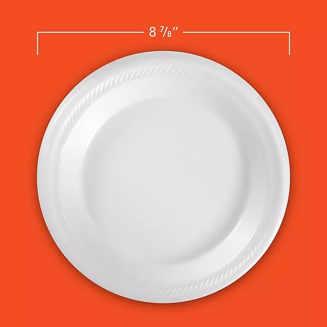 Hefty Supreme Foam Disposable Lunch Plates, 8 7/8" (250 ct.)