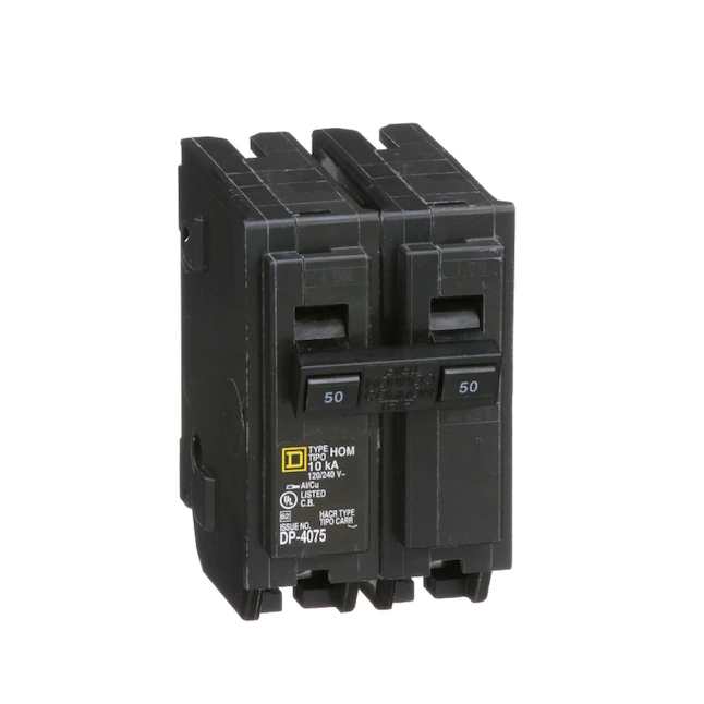 Square D  Homeline 50-Amp 2-Pole Standard Trip Circuit Breaker