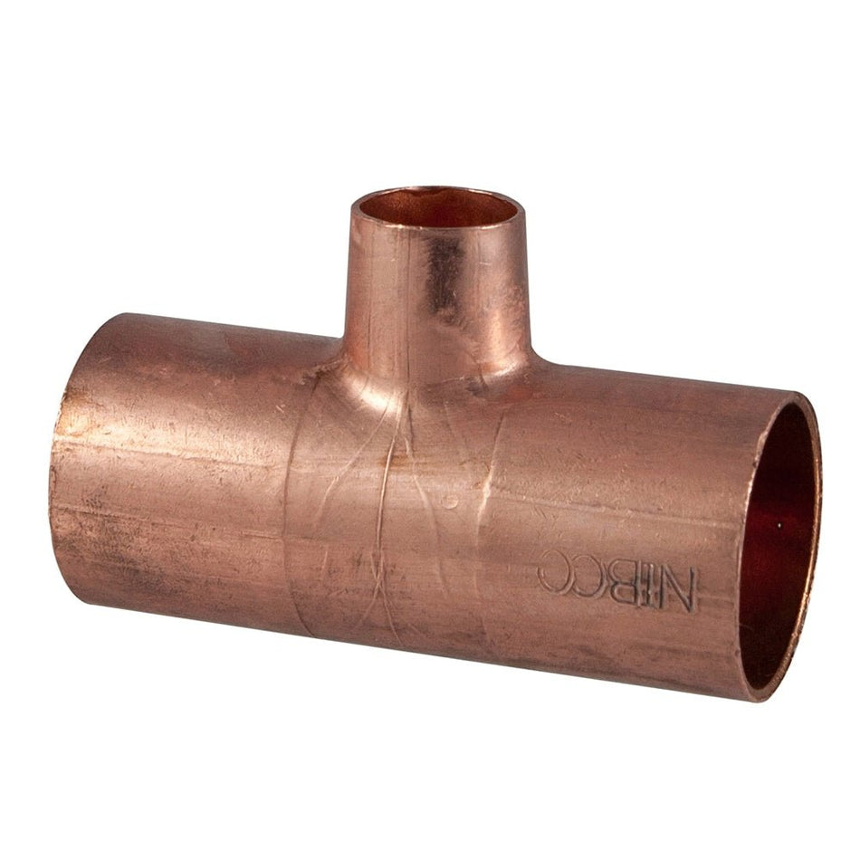 1-1/2" x 1-1/2" x 3/4" Copper Tee